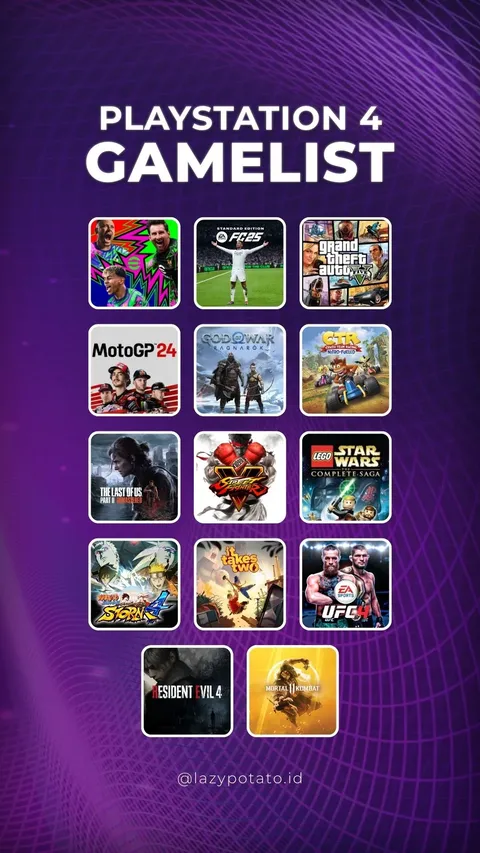 PlayStation 4 gamelist