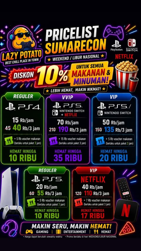 Pricelist Lazy Potato 3